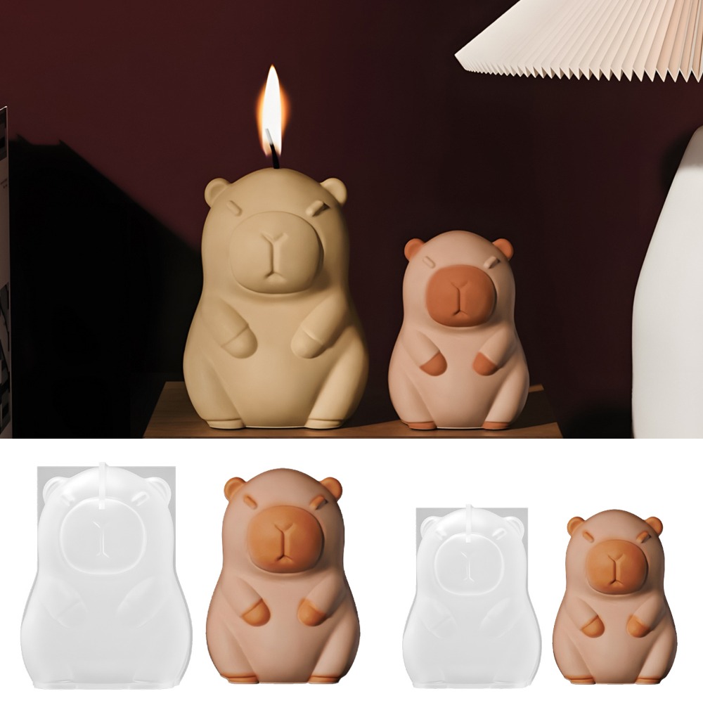 Candle Making Supplies For Beginners - Ayakta Kapibara Kokusu Mum silikon kalıp