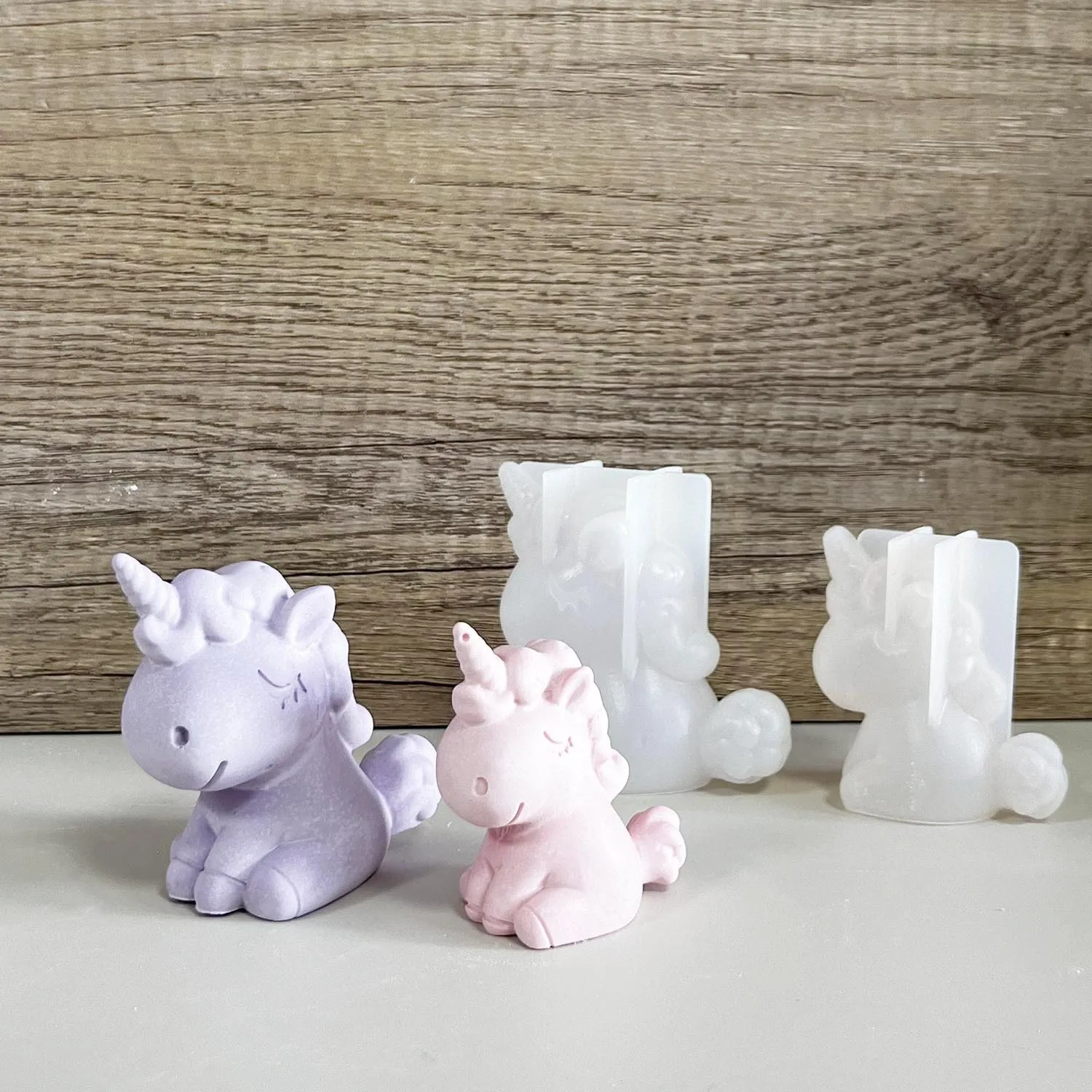 Candle Making Supplies For Beginners - 3D Geometrik Silikon Unicorn Kedi Geyik