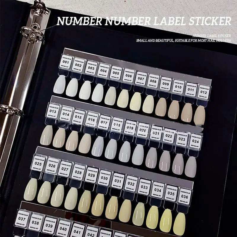 Sticker Label Template - NO.1-240 Oje Numarası Etiket Etiket Renkli