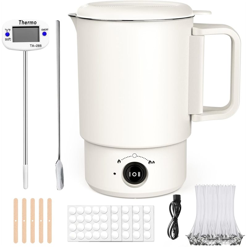 Candle Supplies Uk - Elektrikli Balmumu Eritme Potası Seti 800ML
