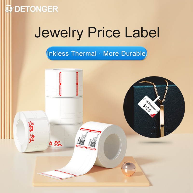 DETONGER Termal Jelwery Etiket - Sticker Label Template incelemesi ve fiyatı
