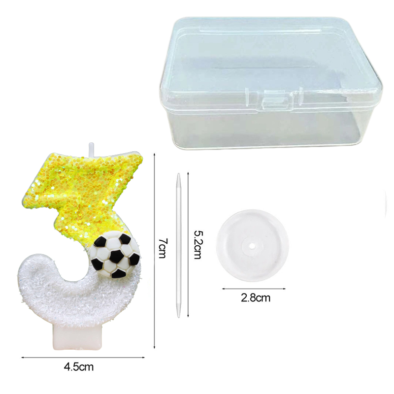 Sarı Beyaz Payetli Spor Futbol - Candle For Supplies incelemesi ve fiyatı