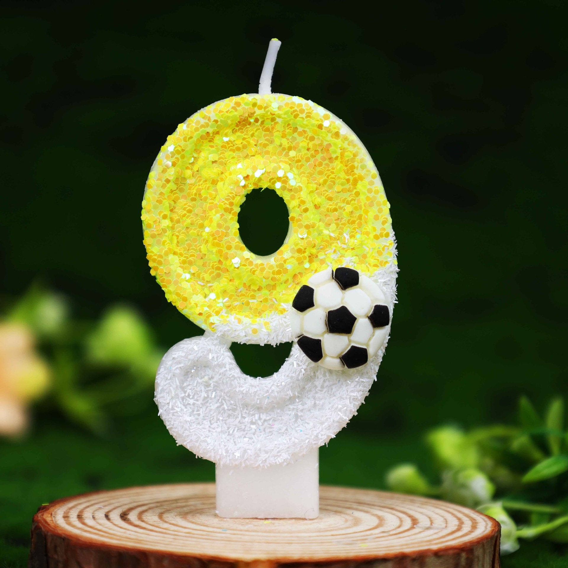 Sarı Beyaz Payetli Spor Futbol - Candle For Supplies incelemesi ve fiyatı