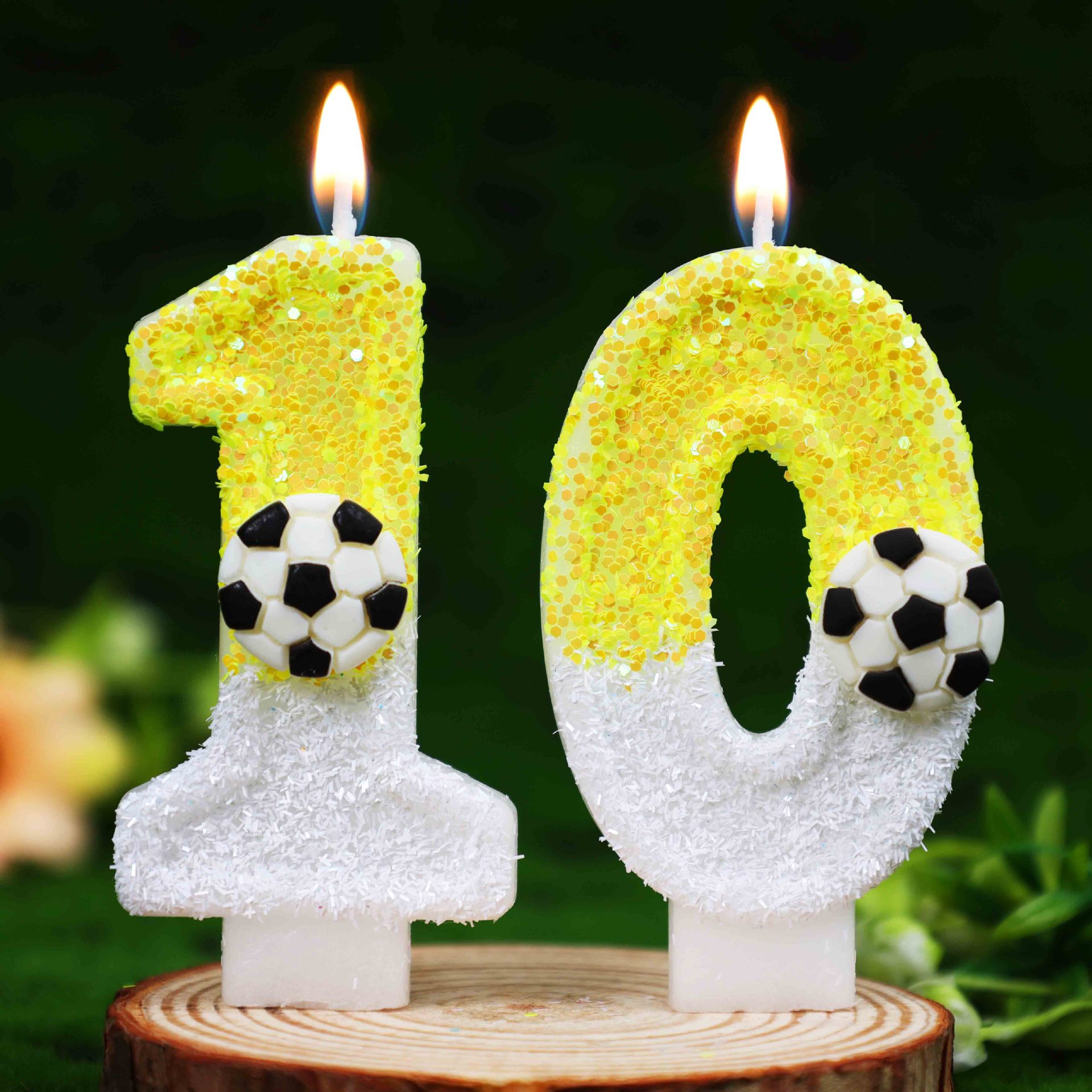 Sarı Beyaz Payetli Spor Futbol - Candle For Supplies incelemesi ve fiyatı