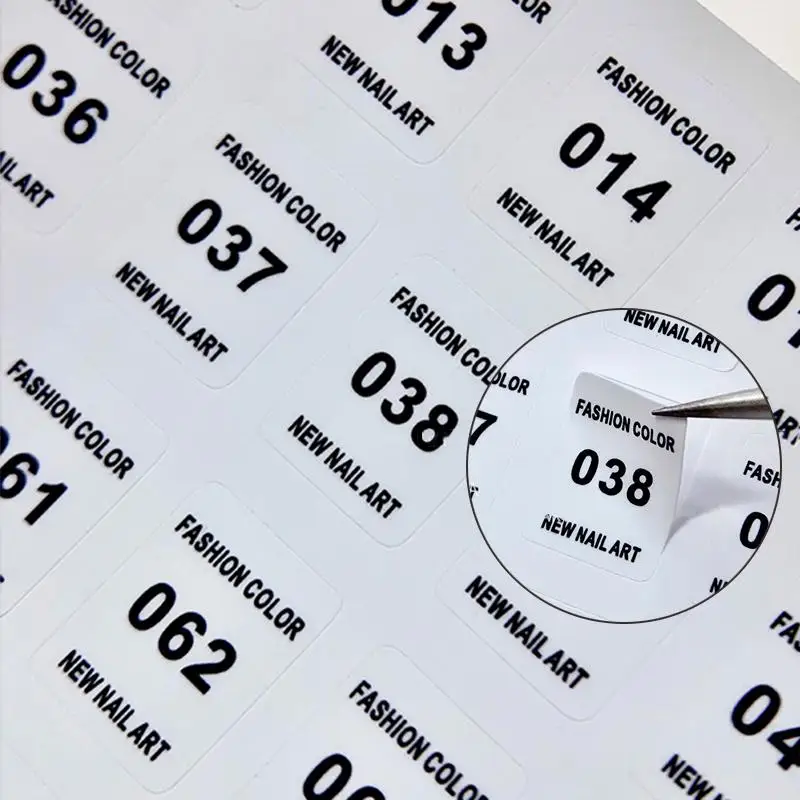 NO.1-240 Oje Numarası Etiket E - Sticker Label Template incelemesi ve fiyatı